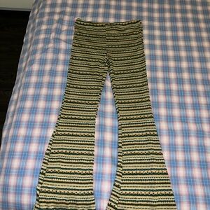 BDG Striped Green and Cream Casual Bottoms